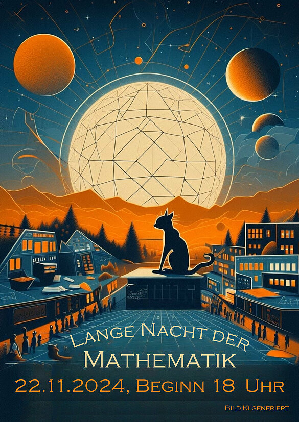 Einladungsposter Lange Nacht der Mathematik