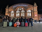 Besuch aus Mendavia - Ankunft am Bahnhof