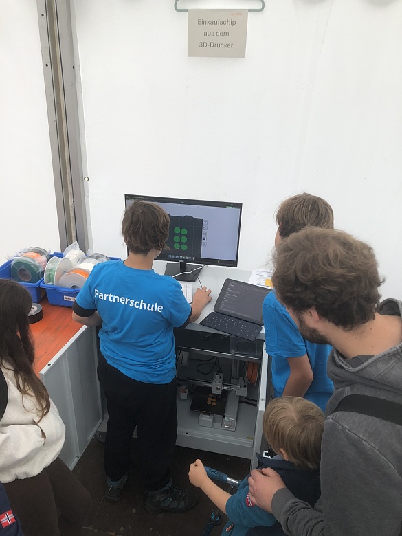 Station 2: Einkaufschips aus dem 3D-Drucker